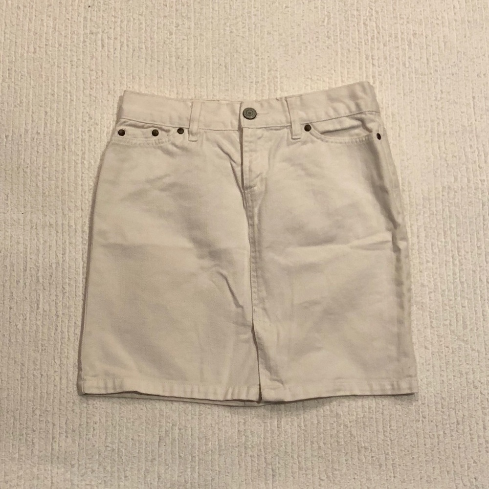 Old Navy | White Denim Skirt